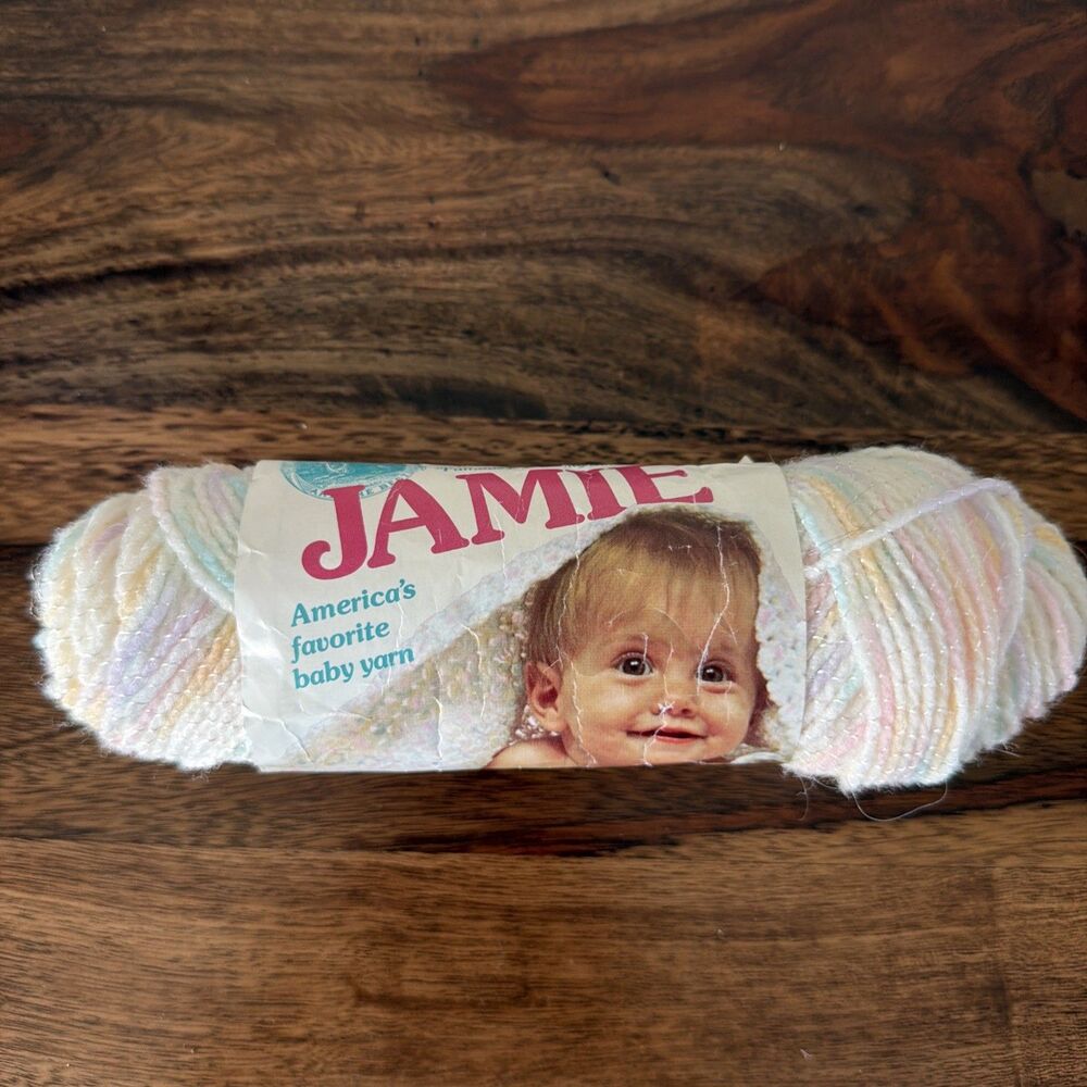 Vintage Lion Brand Jamie 217 Candy Print 1.5 Oz